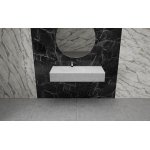  Vayer Libra Umywalka wpuszczana w blat lewa z otworem na baterię 100,5x53,5 cm biała 100.053.015.3-1.X.1.X.0