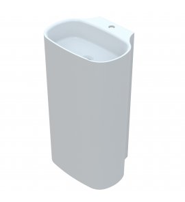  Vayer Nova2 Umywalka wolnostojąca z otworem na baterię 49x37,5 biała 049.037.085.3-4.0.3.1.0