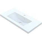  Vayer Pegasus Umywalka wpuszczana w blat z otworem na baterię 60x39 cm biała 060.039.012.3-1.0.1.X.X