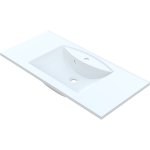  Vayer Pictor Umywalka wpuszczana w blat z otworem na baterię 80,3x48,1 cm biała 080.048.012.3-1.0.1.X.X