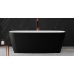   Vayer Volans Wanna wolnostojąca z przelewem 151x72 cm czarno-biała 151.072.040.1-4.0.3.0.1.K01