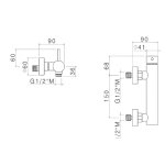 Vema Otago Bateria natryskowa solo brushed gold V17090.AP.098