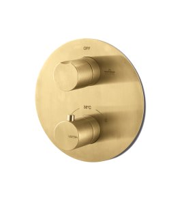 Vema Otago Bateria prysznicowa termostatyczna podtynkowa (dwa wyjścia) brushed gold V08115.AP.098