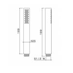 Vema Otago Słuchawka prysznicowa brushed gold V17180.AP.098