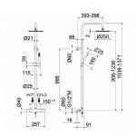Vema Otago Zestaw prysznicowy termostatyczny brushed gold V08233.AP.98
