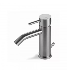 Vema Tiber Steel Bateria bidetowa z korkiem automatycznym Stal nierdzewna V17070