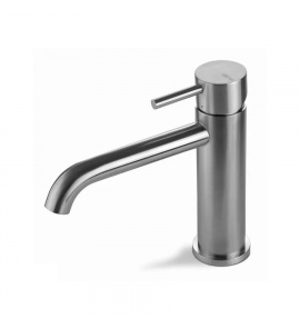 Vema Tiber Steel Bateria umywalkowa bez korka Stal nierdzewna V17011