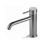 Vema Tiber Steel Bateria umywalkowa bez korka Stal nierdzewna V17011