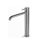 Vema Tiber Steel Bateria umywalkowa wysoka bez korka Stal nierdzewna V17021