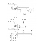 Vema Tiber Steel Bateria umywalkowa podtynkowa Stal nierdzewna V17050/X