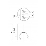 Vema Tiber Steel Uchwyt prysznicowy Stal nierdzewna V17171