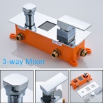   Venus Bateria wannowo-natryskowa termostatyczna podtynkowa 3-drożna chrom AL1844502CR