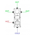 Stellman Venus Bateria wannowo-natryskowa termostatyczna podtynkowa 3-drożna chrom AL1844502CR NA MAGAZYNIE!!