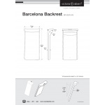 Victoria+Albert Barcelona Oparcie dla pleców antracyt BR-BAR-AN