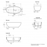 Victoria+Albert Barcelona 3 Wanna Wolnostojąca Biała 179x87 cm BA3-N-SW-NO