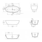 Victoria+Albert Barcelona Wanna Wolnostojąca Biała 180x87 cm BAR-N-SW-NO