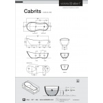 Victoria+Albert Cabrits Wanna Wolnostojąca 174x75cm Biała CAB-N-SW-NO