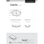 Victoria+Albert Cabrits Umywalka stawiana na blat 55x34cm Biała VB-CAB-55-NO