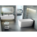 Victoria+Albert Edge Wanna Wolnostojąca Biała 149,5x80,3 cm EDG-N-SW-NO