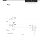 nie ma w cenniku Victoria Albert Kit 22 Syfon pod umywalkę Polerowany chrom K-22-PC