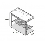 Victoria+Albert Metallo 114 Stolik z zintegrowaną umywalką 115x58 cm Polerowany chrom MET-114-N-PC