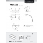 Victoria+Albert Monaco Wanna Wolnostojąca 174x80 cm Biała MON-N-SW-OF