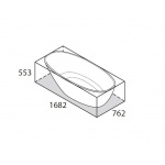 Victoria+Albert Mozzano Wanna Wolnostojąca 168x76 cm Biała MO2-N-SW-NO
