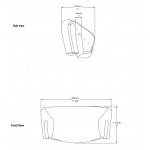 Victoria+Albert Napoli Zagłówek do wanny Czarny HR-NAP-BK