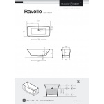 Victoria+Albert Ravello Wanna Wolnostojąca 174x76 cm Biała RAV-N-SW-NO