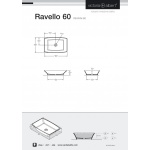 Victoria+Albert Ravello Umywalka Stawiana na Blat 60x40cm Biała VB-RAV-60-NO