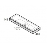Victoria+Albert Rossendale 107 Umywalka Podblatowa/Wpuszczana w Blat 107x38 Biała DU-ROS-107-IO