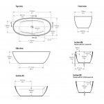 Victoria+Albert Terrasa Wanna Wolnostojąca 170x79 Biała TER-N-SW-NO