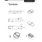 Victoria+Albert Tombolo 10 Półka wannowa Laminat w kolorze białym TOM-10-WHT