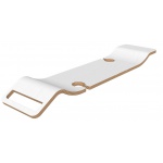 Victoria+Albert Tombolo 8 Półka wannowa Laminat w kolorze białym TOM-08-WHT