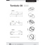 Victoria+Albert Tombolo 8 Półka wannowa Laminat w kolorze białym TOM-08-WHT