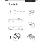 Victoria+Albert Tombolo 10 Półka wannowa Laminat w kolorze dębu TOM-10-OAK