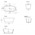 Victoria+Albert Vetralla Wanna Wolnostojąca 150x73 Biała VET-N-SW-NO