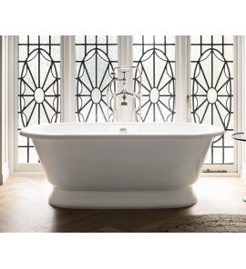   Victoria Albert York Wanna wolnostojąca z podstawą 175x80cm Biała YOR-N-SW-OF   YOR-B-SW W MAGAZYNIE!!