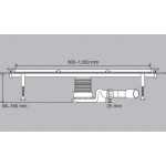 Viega Advantix Vario Korpus odpływu liniowego o regulowanej długości 30-120 cm 686277 (4965.10)