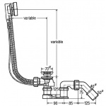 Viega Simplex Komplet odpływowo-przelewowy do wanny 495121 W MAGAZYNIE!!