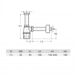 Viega Syfon Umywalkowy butelkowy z tworzywa biały 703219