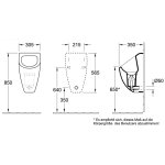   Villeroy&Boch Subway 2.0 Pisuar bezwodny AquaZero biały połysk 75170001 