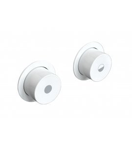 Vola Przycisk pneumatyczny podwójny biały połysk A83.18