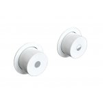 Vola Przycisk pneumatyczny podwójny biały połysk A83.18