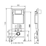   Werit JOMOTech SLK Stelaż podtynkowy do WC 103-000000005 W MAGAZYNIE!!