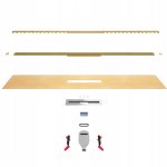 Wiper Intensi 316 UNO Odpływ liniowy 120 cm silver brushed 500.0258.32.120