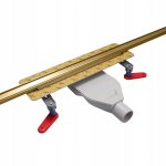 Wiper Intensi 316 UNO Odpływ liniowy 120 cm gold brushed 500.0258.45.120