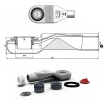 Wiper New Invisible Odpływ liniowy 60 cm chrom 100.3389.00.060