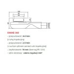      Wiper New Invisible Odpływ liniowy z syfonem snake 360 - 90 cm 500.0748.00.090 W MAGAZYNIE !!!