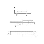 Wiper New Invisible ZK Odpływ liniowy 100 cm 500.0804.00.100